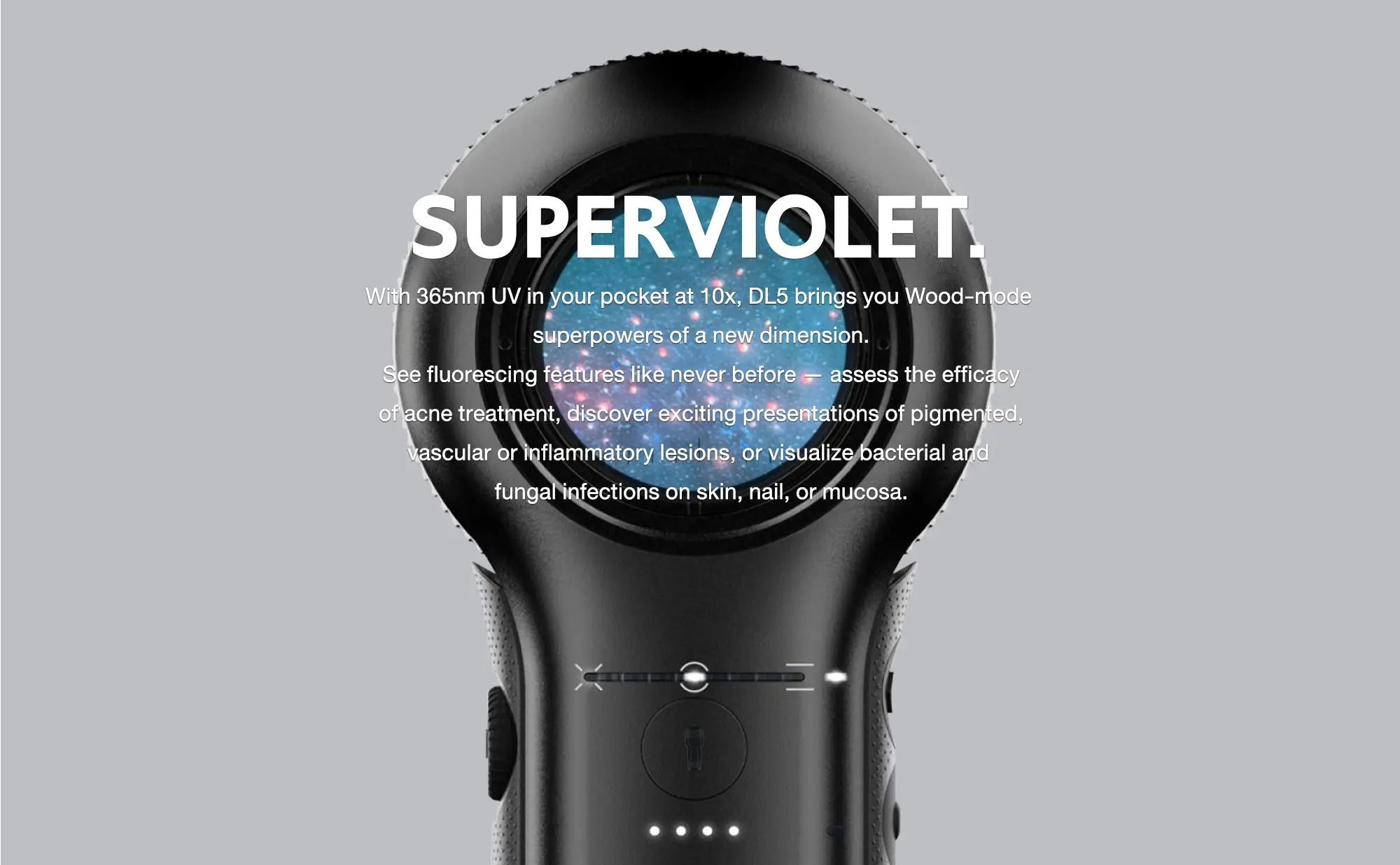 Super Clinical, When screening your patients at a distance, DL5's high-powered tourch LED provides phenomenal illuminatiion to larger areas.